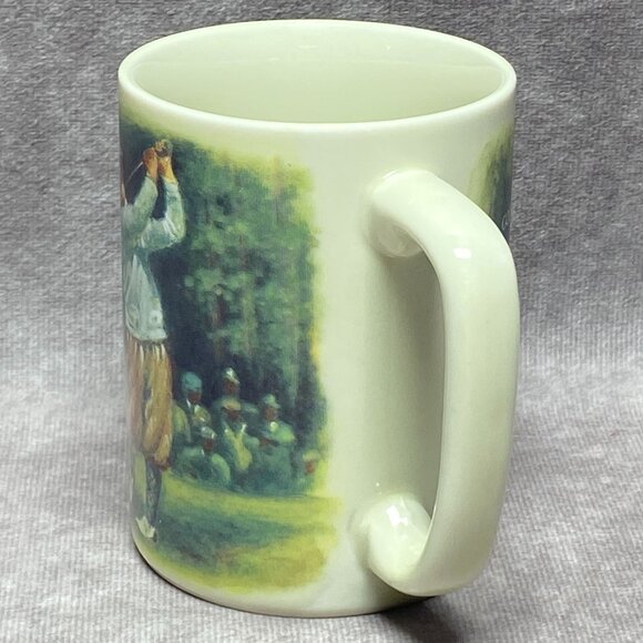 Vintage Otagiri Golf Mug 8oz Figi Graphics Japan - Golfer & Quote Scene Ceramic - Picture 7 of 11